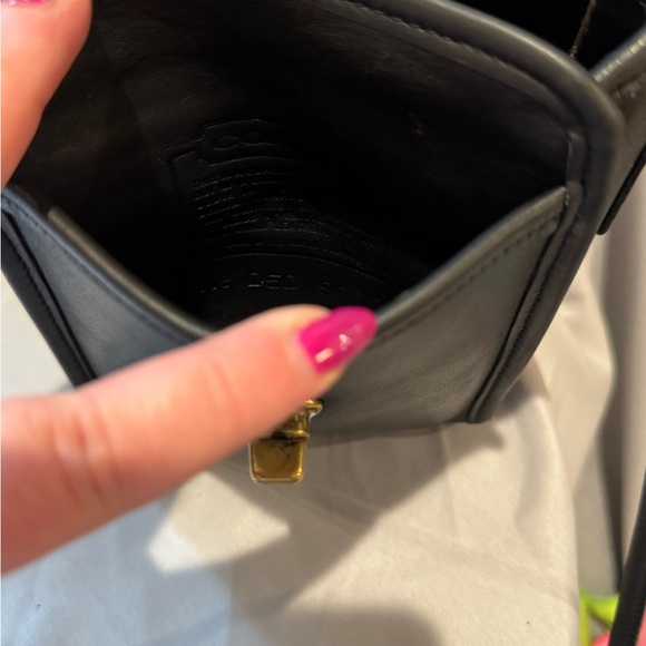 Vintage Coach Scooter Bag Black Made in USA - Picture 8 of 12